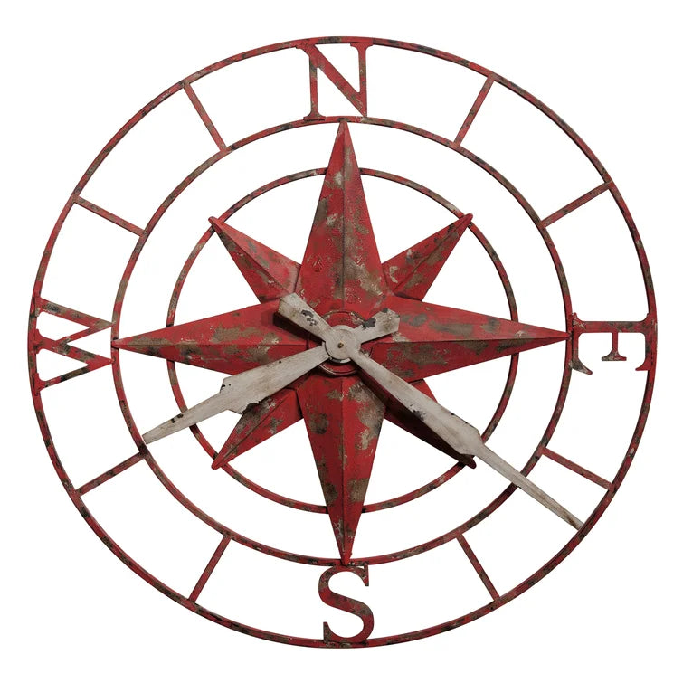 625633 - Compass Rose Oversized Wall Clock